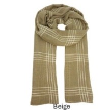 Echarpe homme / femme beige