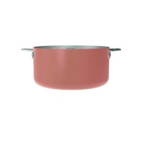 LA MERVEILLEUSE CASSEROLE INOX 20CM COOKUT - GUIMAUVE (rose)