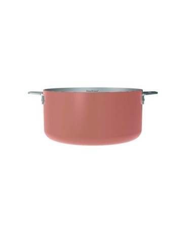 LA MERVEILLEUSE CASSEROLE INOX 20CM COOKUT - GUIMAUVE (rose)