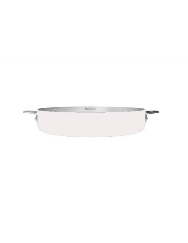 LA MERVEILLEUSE POELE INOX 24CM COOKUT- POLAIRE (blanche)