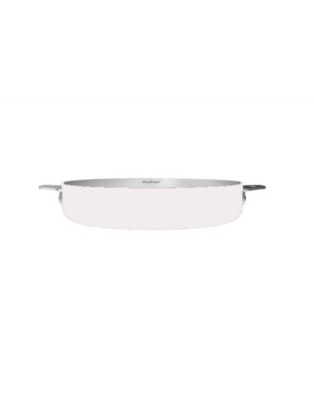 LA MERVEILLEUSE POELE INOX 24CM COOKUT- POLAIRE (blanche)