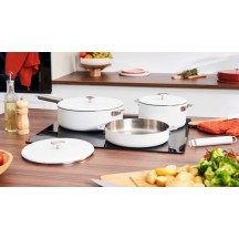 LA MERVEILLEUSE CASSEROLE INOX 20CM COOKUT- POLAIRE (blanc) 2