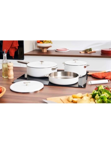 LA MERVEILLEUSE CASSEROLE INOX 20CM COOKUT- POLAIRE (blanc)