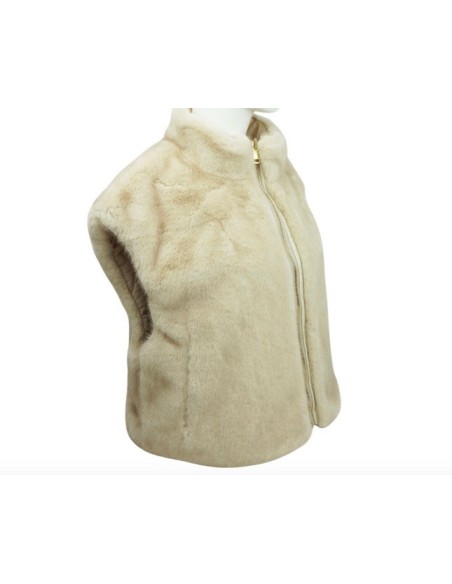 Gilet sans manche fourrure synthétique taille unique