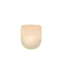 Photophore Verre Beige L (13.5x13.5x14cm) 2