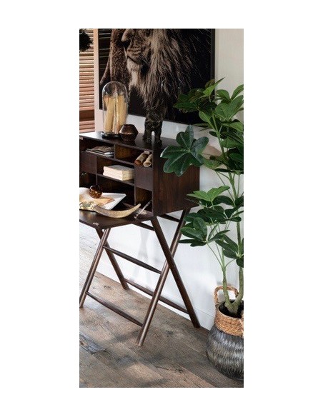 Pachira artificiel en pot  (64x30x157cm)