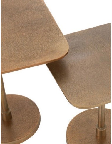 Set de 2 Tables carrées Alu OR
