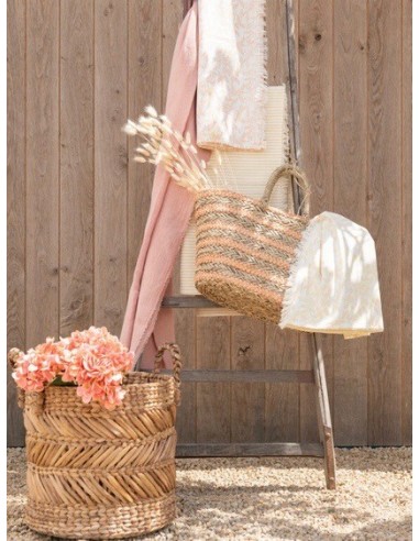 Panier Tressé Rafia naturel