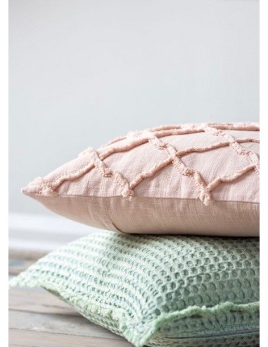 Coussin Losange ondulé coton 45cm x 45 cm