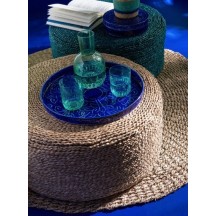Pouf Rond Jonc de Mer Naturel 2