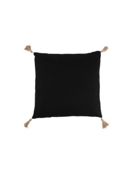 Coussin tissage polyester Noir 45 cm X 45 cm