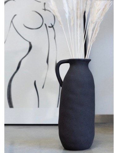 VASE CRUCHE CERAMIQUE NOIRE