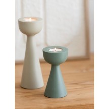 BOUGEOIR CONE ALUMINUM VERT S 2