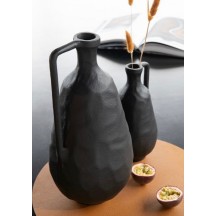 VASE GOA ALUMINIUM NOIR L 2