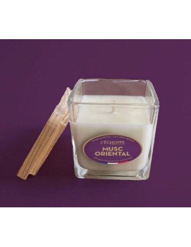 Bougie naturelle carrée 85g Musc Oriental