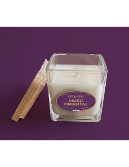 Bougie naturelle carrée 85g Musc Oriental