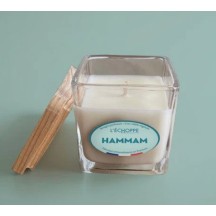 Bougie naturelle carrée 85g Hammam