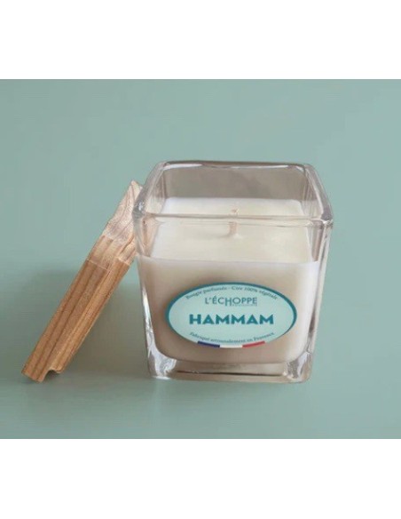 Bougie naturelle carrée 85g Hammam