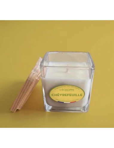 Bougie naturelle carrée 85g Chèvrefeuille