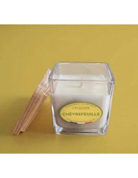 Bougie naturelle carrée 85g Chèvrefeuille