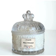Bougie naturelle dôme 180g Musc Oriental