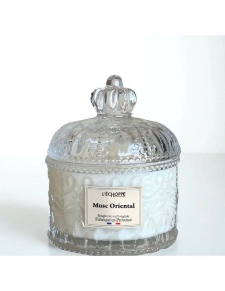 Bougie naturelle dôme 180g Musc Oriental