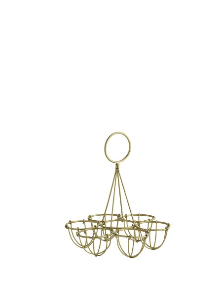 Porte œufs doré vintage de la Marque Madame Stoltz