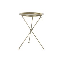 TABLE AUXILIAIRE LAITON DORÉ 47,5cm diamètre