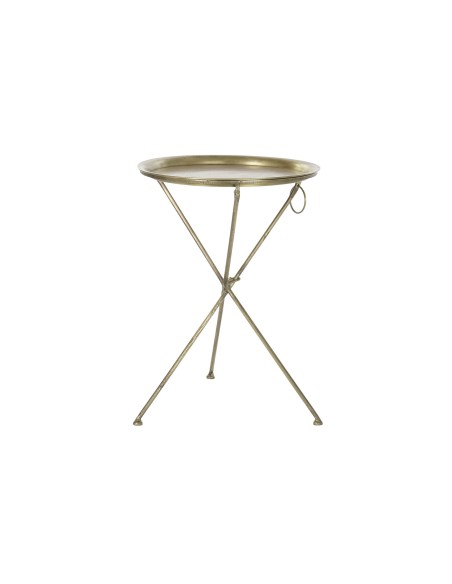 TABLE AUXILIAIRE LAITON DORÉ 47,5cm diamètre