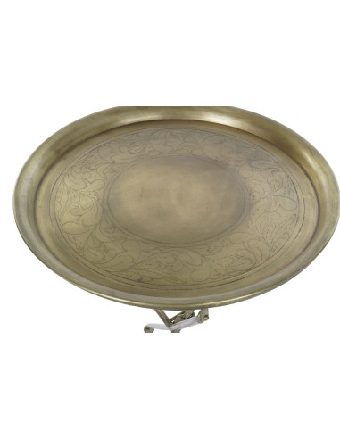 TABLE AUXILIAIRE LAITON DORÉ 47,5cm diamètre