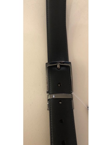 Ceinture homme réversible Noir ou marron en cuir de vachette 130 cm