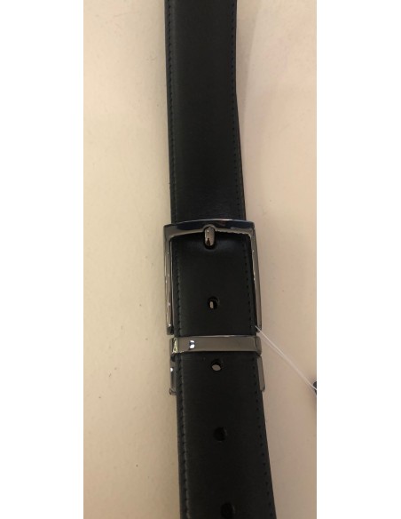 Ceinture homme réversible Noir ou marron en cuir de vachette 130 cm