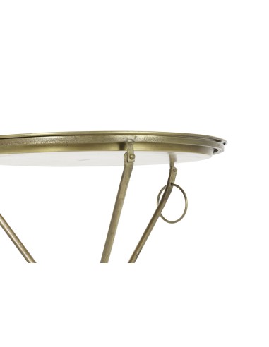 TABLE AUXILIAIRE LAITON DORÉ 47,5cm diamètre