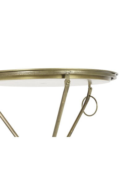 TABLE AUXILIAIRE LAITON DORÉ 47,5cm diamètre