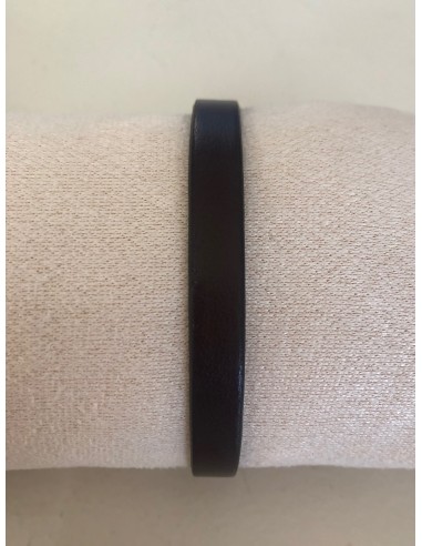 MINOTOR Bracelet homme cuir plat fermeture magnétique