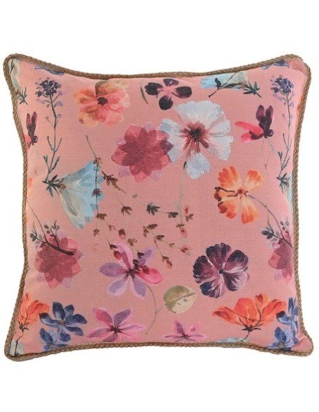 COUSSIN fleuri en COTON 45X5X45 420 GR