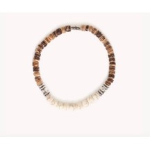 Bracelet Homme ROCOCO extensible howlite blanche de la marque Nature