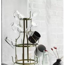 Porte Mugs couleur dorée 2