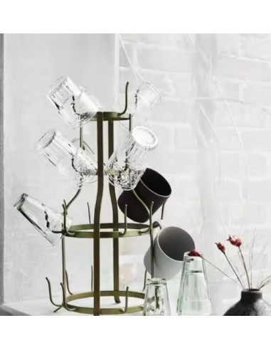 Porte Mugs couleur dorée