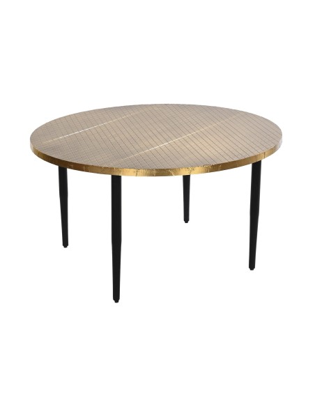 TABLE BASSE BOIS et MÉTAL 85 cm