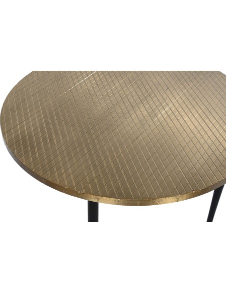 TABLE BASSE BOIS et MÉTAL 85 cm