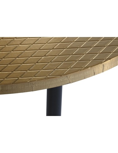 TABLE BASSE BOIS et MÉTAL 85 cm