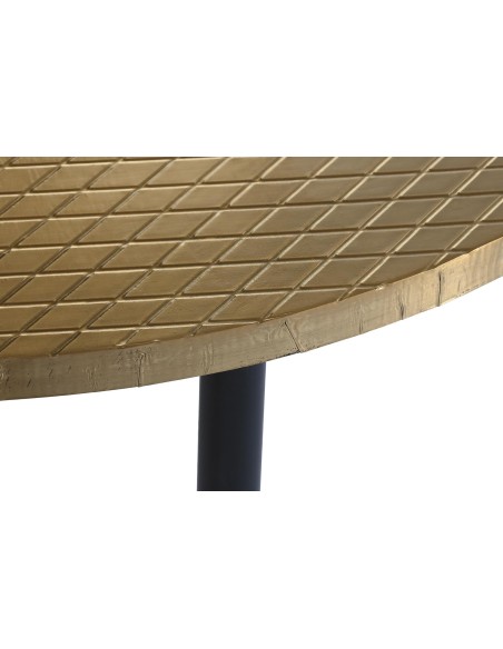 TABLE BASSE BOIS et MÉTAL 85 cm