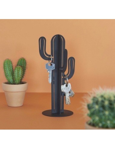 Support pour clés Cactus noir
