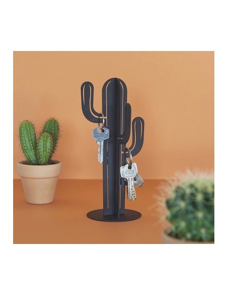 Support pour clés Cactus noir