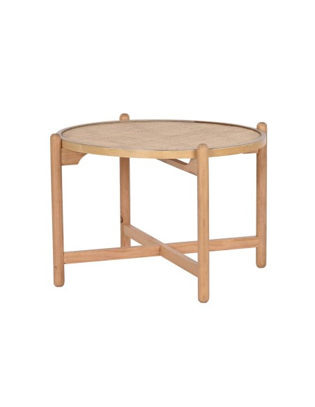 Table Café Paulownia Rotin NATUREL