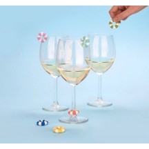 Marque-verres Floats (ensemble de 6) couleurs assorties