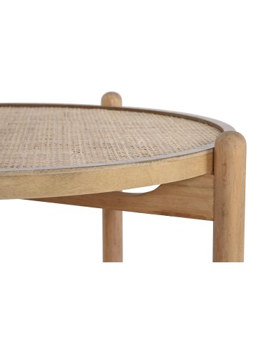 Table Café Paulownia Rotin NATUREL
