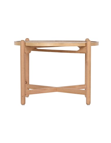 Table Café Paulownia Rotin NATUREL