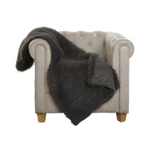 Plaid Polyester 460 GSM Gris foncé 130 x170 cm 2